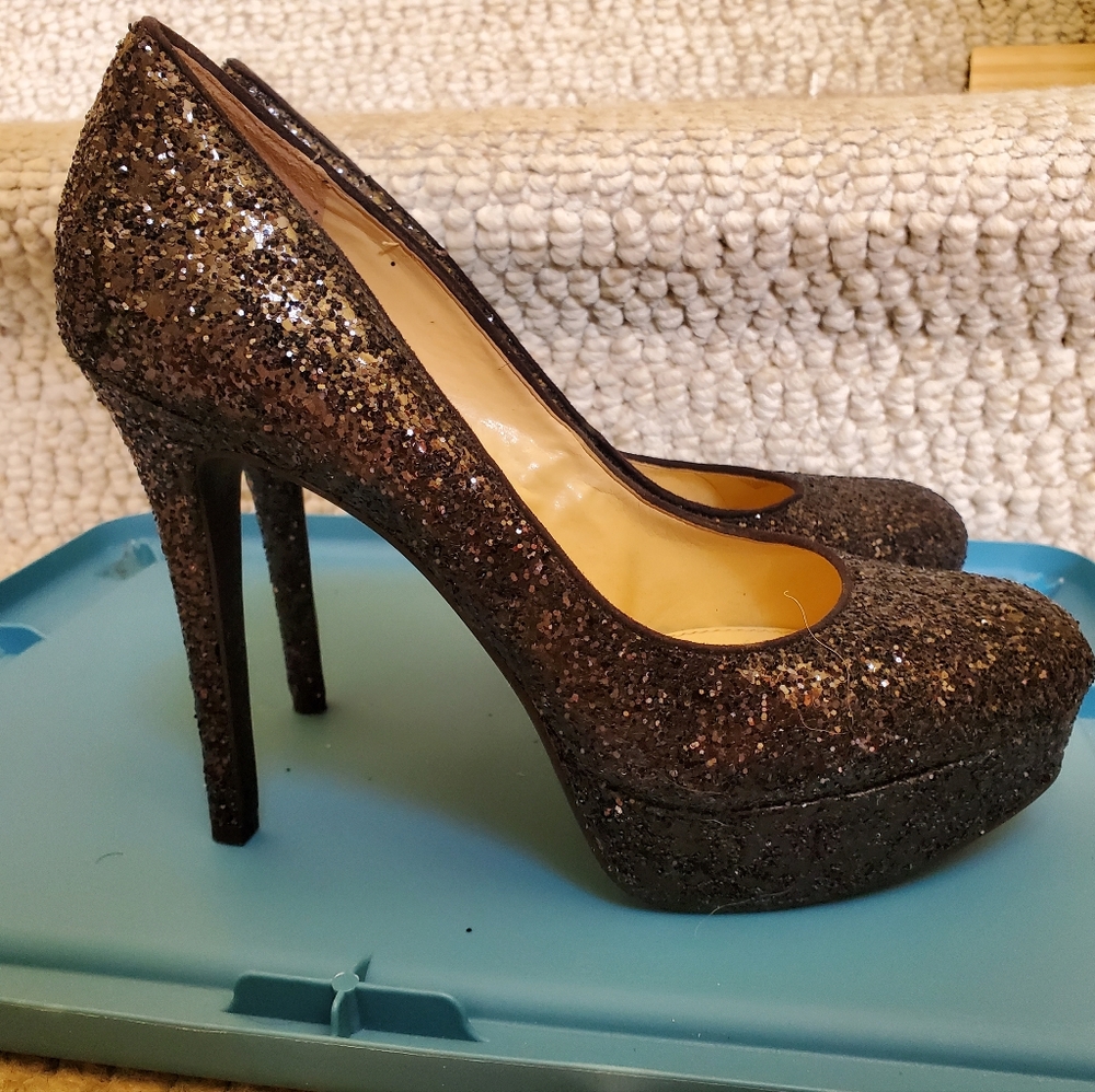 Gianni Bini Sparkly Platform Heels